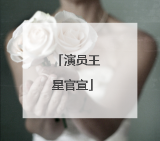 演员王星官宣