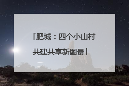 肥城：四个小山村共建共享新图景
