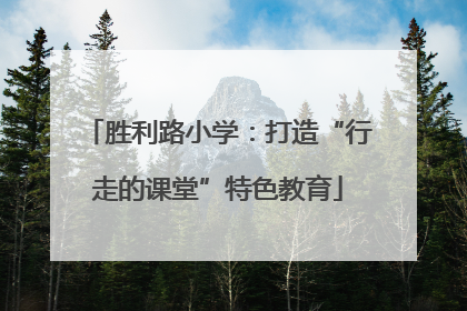 胜利路小学：打造“行走的课堂”特色教育