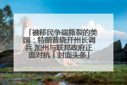 被移民争端撕裂的美国：特朗普绕开州长调兵 加州与联邦政府正面对抗丨封面头条