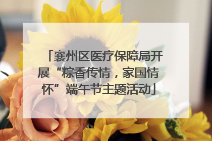襄州区医疗保障局开展“粽香传情，家国情怀”端午节主题活动