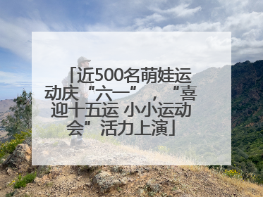 近500名萌娃运动庆“六一”，“喜迎十五运 小小运动会”活力上演