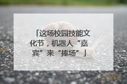 这场校园技能文化节，机器人“嘉宾”来“捧场”