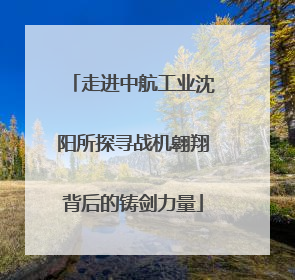 走进中航工业沈阳所探寻战机翱翔背后的铸剑力量
