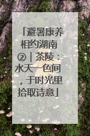 避暑康养 相约湖南②｜茶陵：水天一色间，于时光里拾取诗意