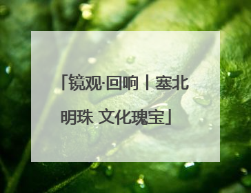 镜观·回响丨塞北明珠 文化瑰宝