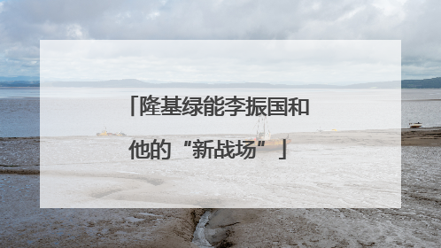 隆基绿能李振国和他的“新战场”