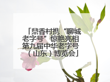 鼎香村携“聊城老字号”惊艳亮相第九届中华老字号（山东）博览会