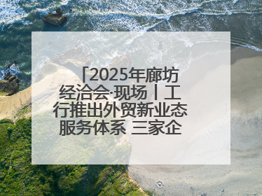 2025年廊坊经洽会·现场丨工行推出外贸新业态服务体系 三家企业首批签约