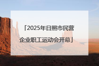 2025年日照市民营企业职工运动会开幕