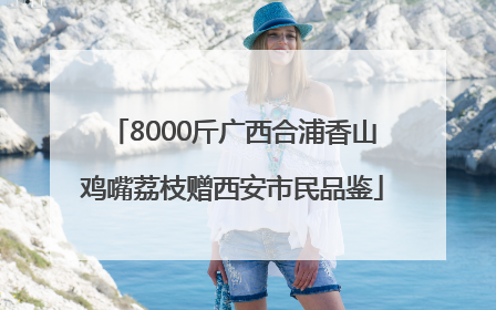 8000斤广西合浦香山鸡嘴荔枝赠西安市民品鉴
