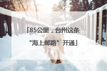 85公里，台州这条“海上邮路”开通