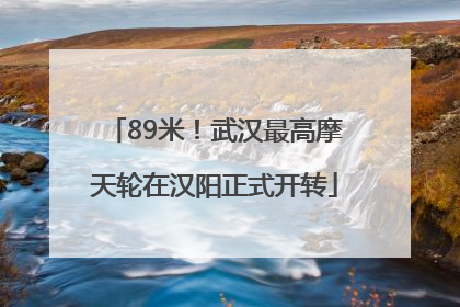 89米！武汉最高摩天轮在汉阳正式开转