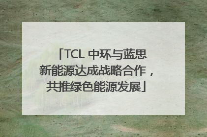 TCL 中环与蓝思新能源达成战略合作，共推绿色能源发展